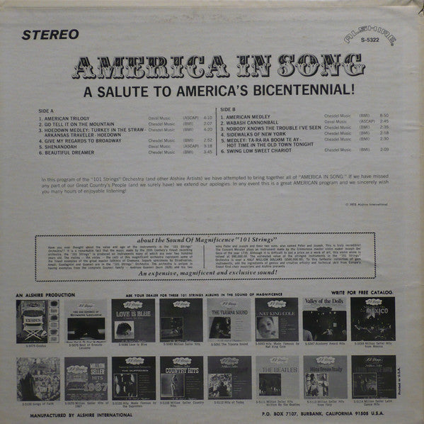 America In Song | Near Mint (NM) Near Mint (NM) Get Cheap Vinyl