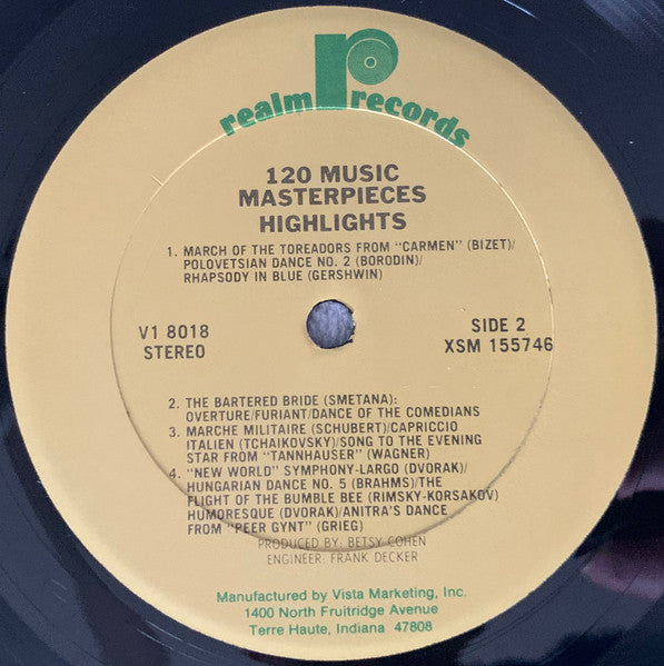 120 Music Masterpieces (2xVINYL) | Near Mint (NM) Near Mint (NM) Get Cheap Vinyl
