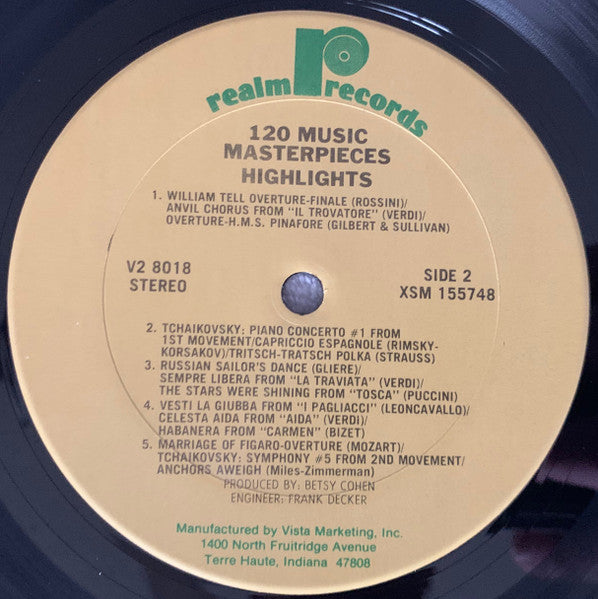 120 Music Masterpieces (2xVINYL) | Near Mint (NM) Near Mint (NM) Get Cheap Vinyl