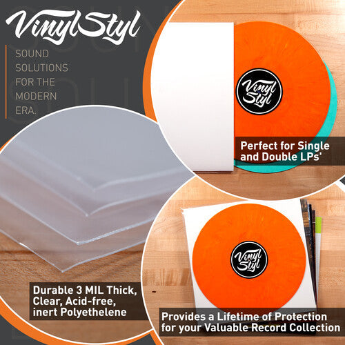 Protective Outer Record Sleeves - 50 Count | Get Cheap Vinyl