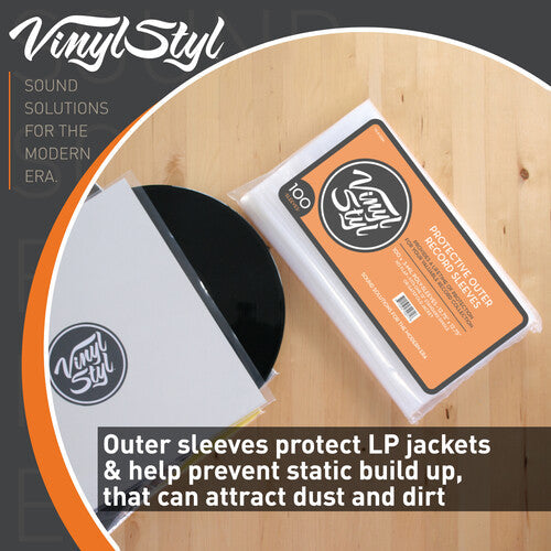 Protective Outer Record Sleeves - 100 Count | Get Cheap Vinyl