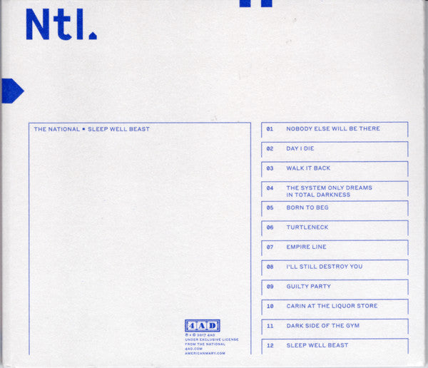 Sleep Well Beast (CD) | Mint (M) Mint (M) Get Cheap Vinyl