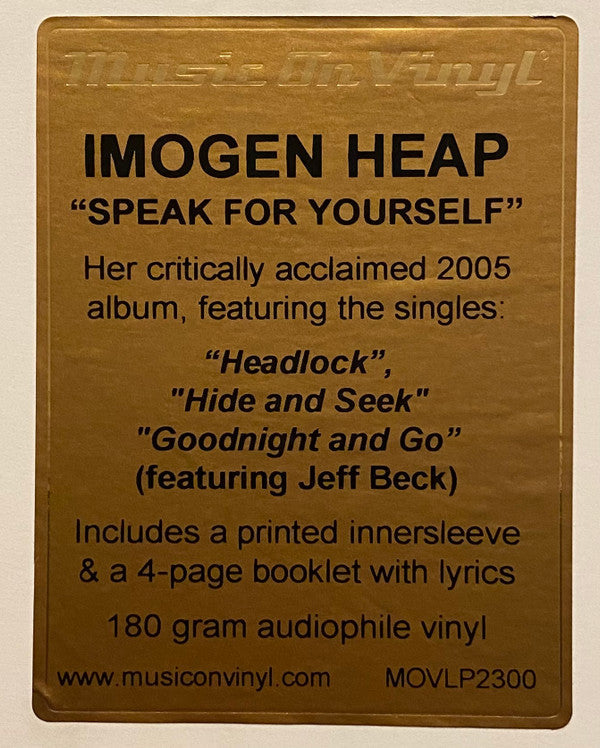 Speak For Yourself (VINYL) | Mint (M) Mint (M) Get Cheap Vinyl