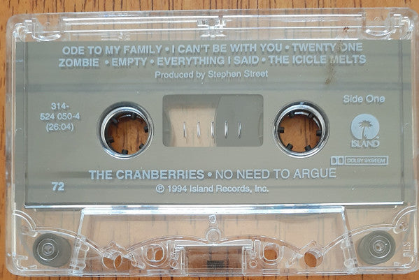 No Need To Argue *CASSETTE* | Near Mint (NM) Excellent (EX) Get Cheap Vinyl