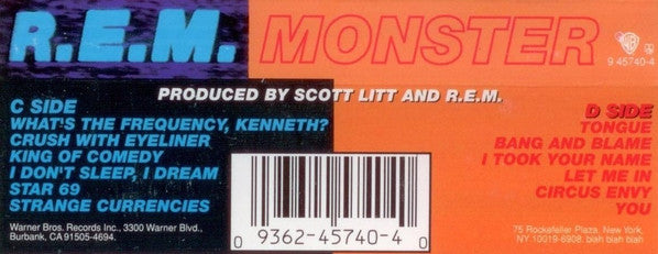 Monster *CASSETTE* | Near Mint (NM) Near Mint (NM) Get Cheap Vinyl