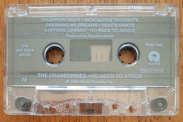 No Need To Argue *CASSETTE* | Near Mint (NM) Excellent (EX) Get Cheap Vinyl