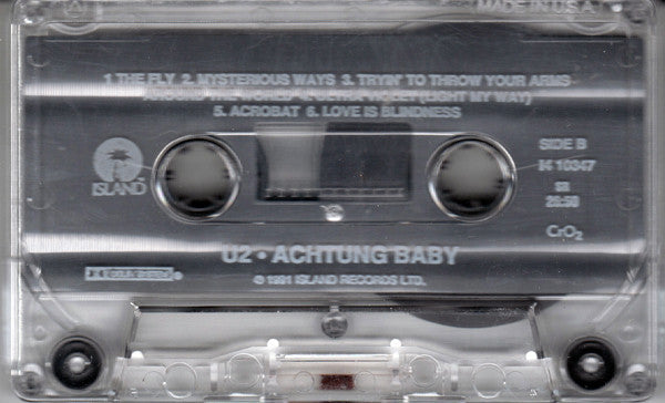 Achtung Baby (CASSETTE) | Very Good Plus (VG+) Excellent (EX) Get Cheap Vinyl