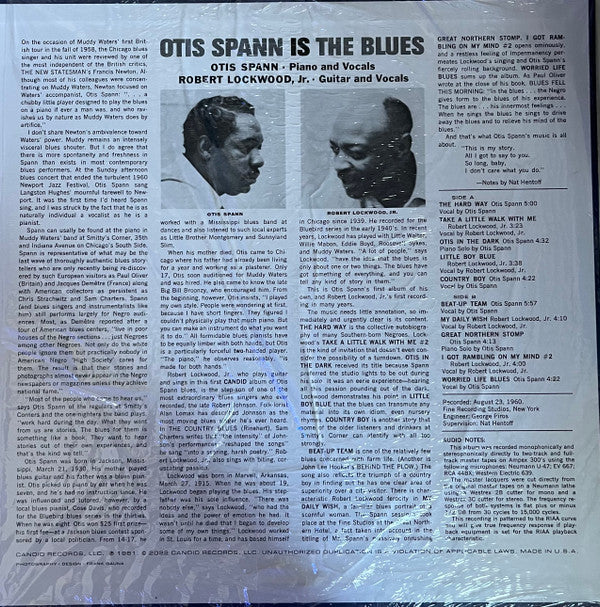 Otis Spann Is The Blues | Mint (M) Mint (M) Get Cheap Vinyl