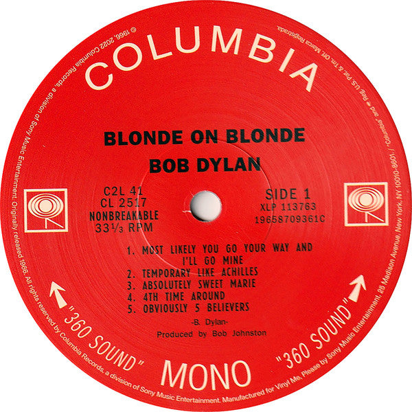 Blonde On Blonde (VMP | CLEAR BLONDE VINYL) | Mint (M) Mint (M) Get Cheap Vinyl
