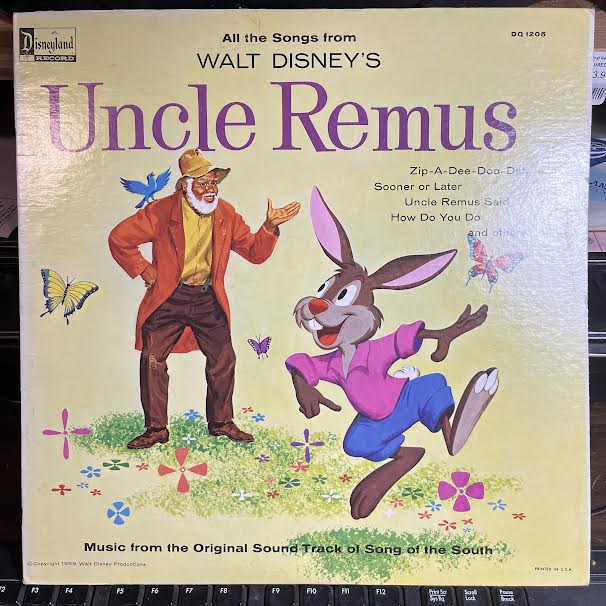 All The Songs From Walt Disney's Uncle Remus (VINYL) | Near Mint- (NM-) Near Mint (NM or M-) Get Cheap Vinyl