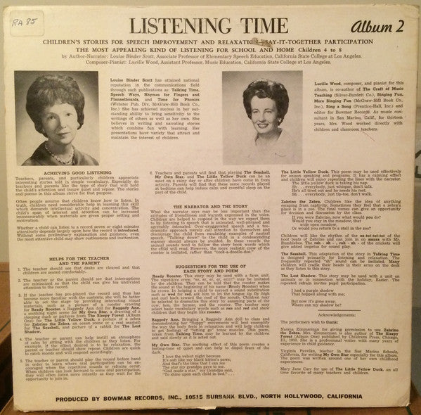Listening Time Stories Album No. 2 | Near Mint (NM) Excellent (EX) Get Cheap Vinyl