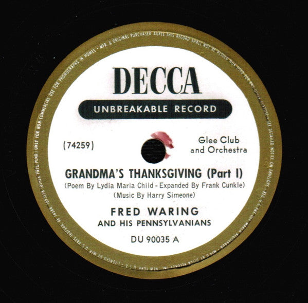 Grandma's Thanksgiving | Very Good Plus (VG+) Excellent (EX) Get Cheap Vinyl