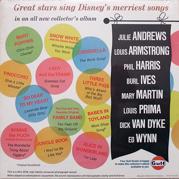 Walt Disney's Merriest Songs | Very Good Plus (VG+) Near Mint (NM) Get Cheap Vinyl