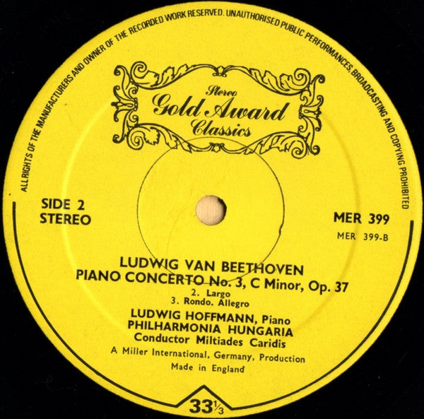 Piano Concerto No.3 - Opus 37 In C Minor | Mint (M) Near Mint (NM) Get Cheap Vinyl
