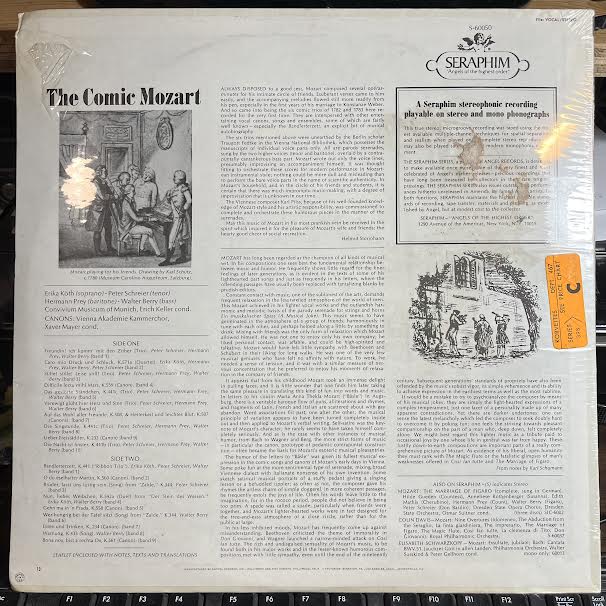 The Comic Mozart, Satirical Ensembles, Arias And Canons (VINYL) | Mint (M) Near Mint (NM) Get Cheap Vinyl