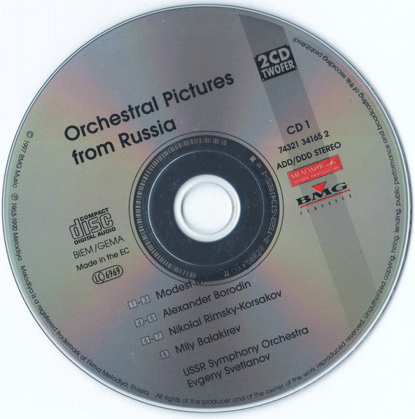 Orchestral Pictures From Russia (2xCD) | Excellent+ (EX+) Near Mint (NM) Get Cheap Vinyl