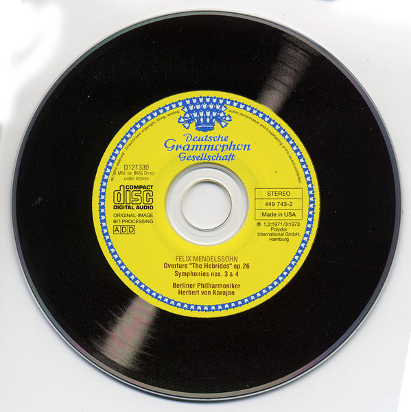 Symphonien No. 3 »Schottische · Scottish« · No. 4 »Italienische · Italian« (CD) | Excellent+ (EX+) Near Mint (NM) Get Cheap Vinyl