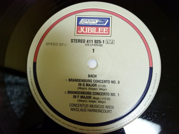 Brandenburg Concertos | Excellent (EX) Very Good Plus (VG+) Get Cheap Vinyl