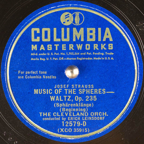 Music Of The Spheres - Waltz, Op. 235 *78 RPM* | Excellent (EX) Generic Get Cheap Vinyl