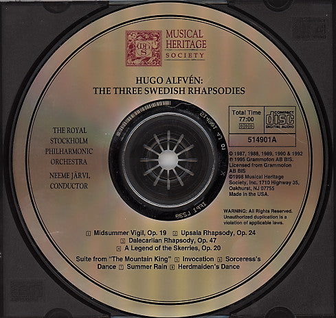 The Three Swedish Rhapsodies | Near Mint (NM or M-) Near Mint (NM or M-) Get Cheap Vinyl