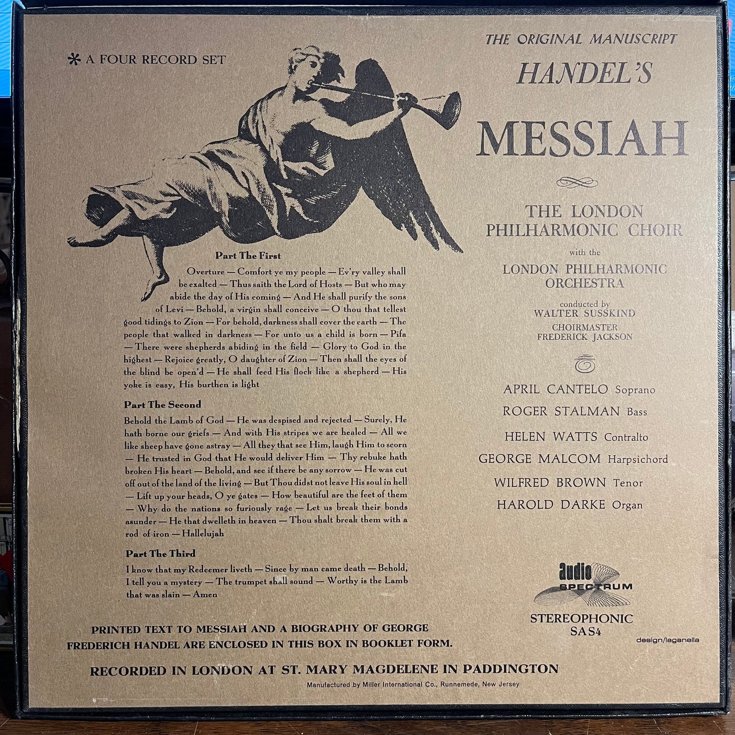 Handel's Messiah (The Original Manuscript) | Near Mint (NM) Near Mint (NM) Get Cheap Vinyl