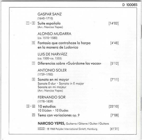 Guitarra Española (CD) | Near Mint (NM) Near Mint (NM) Get Cheap Vinyl