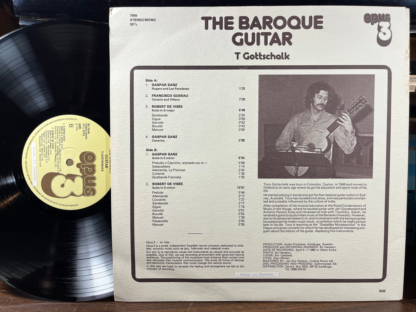 The Baroque Guitar (VINYL) | Near Mint (NM) Excellent+ (EX+) Get Cheap Vinyl