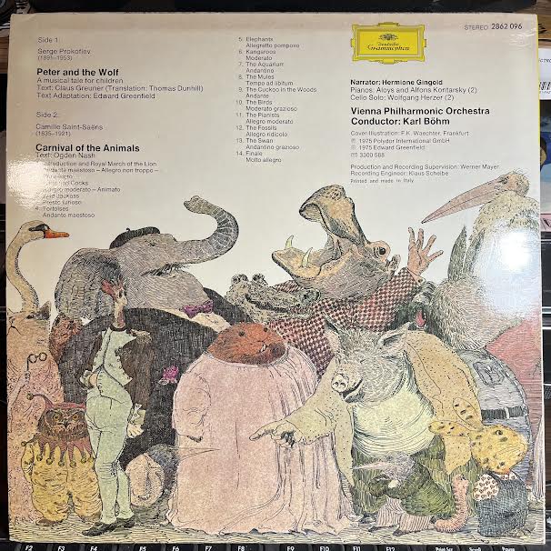 Prokofiev: Peter And The Wolf And Saint-Saëns: Carnival Of The Animals (VINYL) | Near Mint (NM or M-) Near Mint (NM or M-) Get Cheap Vinyl