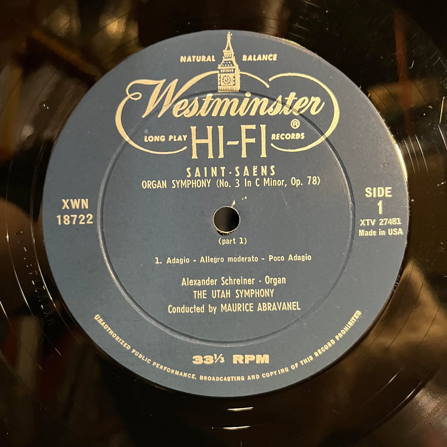 Organ Symphony No.3, C Minor, Op.78 | Near Mint (NM) Near Mint (NM) Get Cheap Vinyl