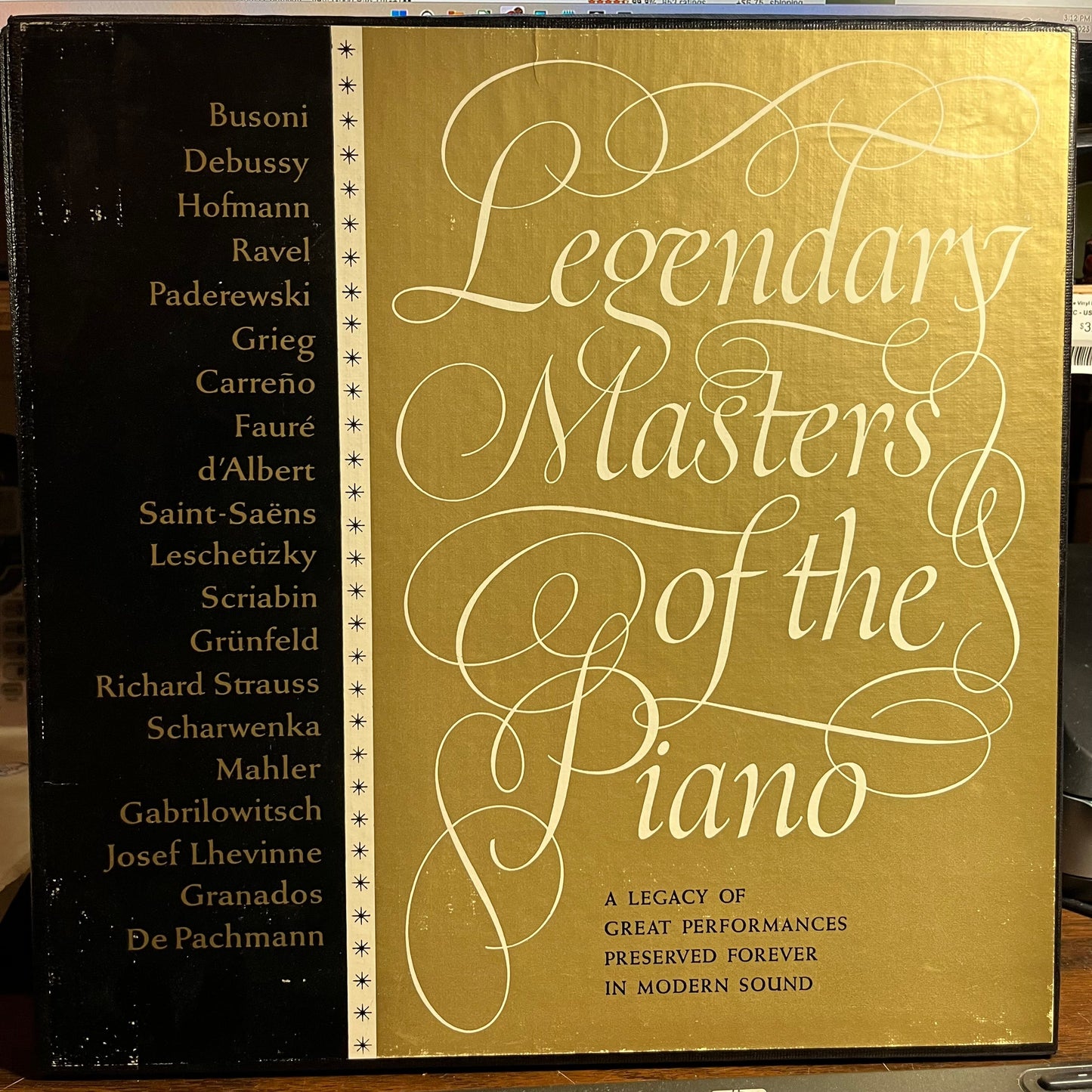 Legendary Masters Of The Piano (3xVINYL BOX) | Near Mint (NM) Excellent (EX) Get Cheap Vinyl