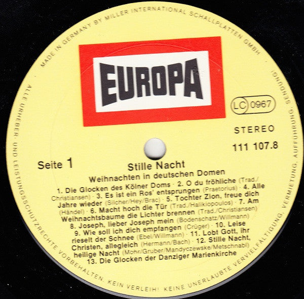 Stille Nacht - Weihnachten In Deutschen Domen | Near Mint (NM) Near Mint (NM) Get Cheap Vinyl