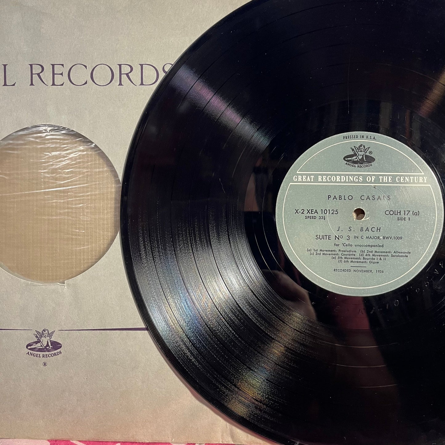 Suites For 'Cello Unaccompanied: No. 3 In C Major / No. 4 In E Flat Major | Very Good Plus (VG+) Good Plus (G+) Get Cheap Vinyl