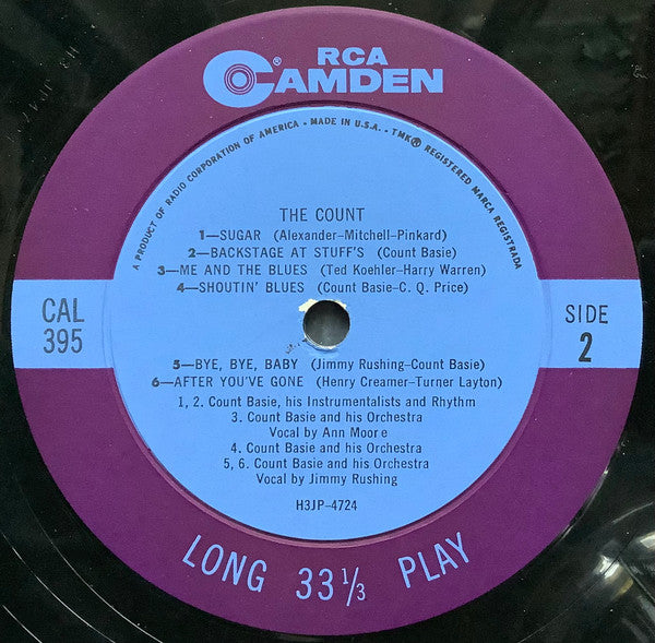 The Count | Very Good Plus (VG+) Very Good (VG) Get Cheap Vinyl