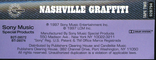 Nashville Graffiti (2X CASSETTE) | Mint (M) Mint (M) Get Cheap Vinyl