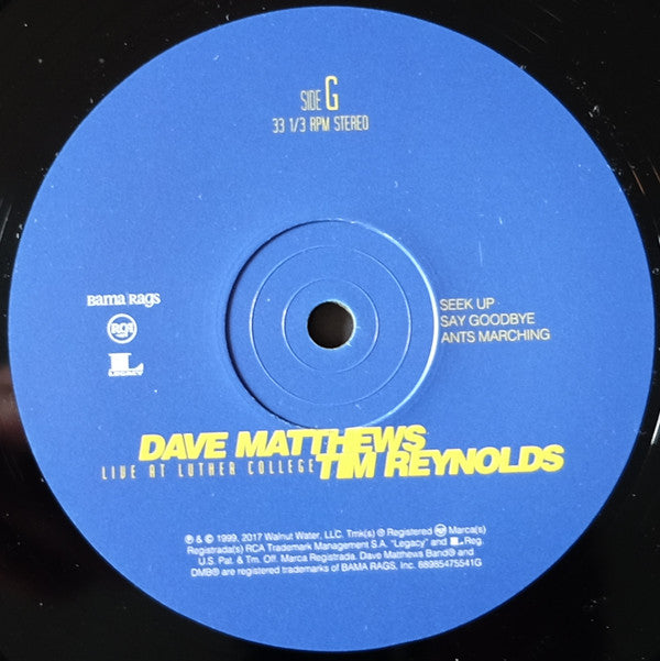 Dave Matthews & Tim Reynolds Live At Luther College RCA, Bama Rags Records Box, 150 + 4xLP, Album, RE Mint (M) Mint (M) Get Cheap Vinyl