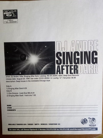 Singing After Dark | Excellent+ (EX+) Generic Get Cheap Vinyl