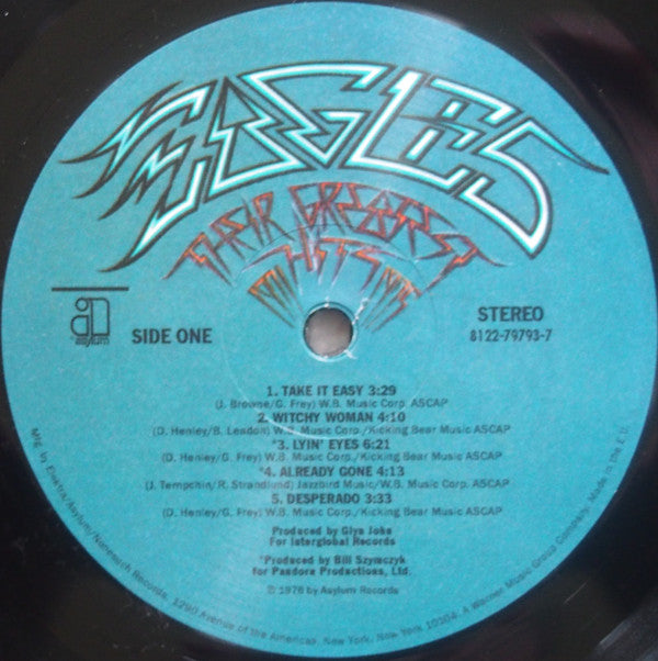 Eagles Their Greatest Hits 1971-1975 Asylum Records, Rhino Records (2) LP, Album, Comp, RE, 180 Mint (M) Mint (M) Get Cheap Vinyl