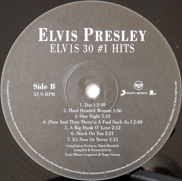 ELV1S 30 #1 Hits | Mint (M) Mint (M) Get Cheap Vinyl