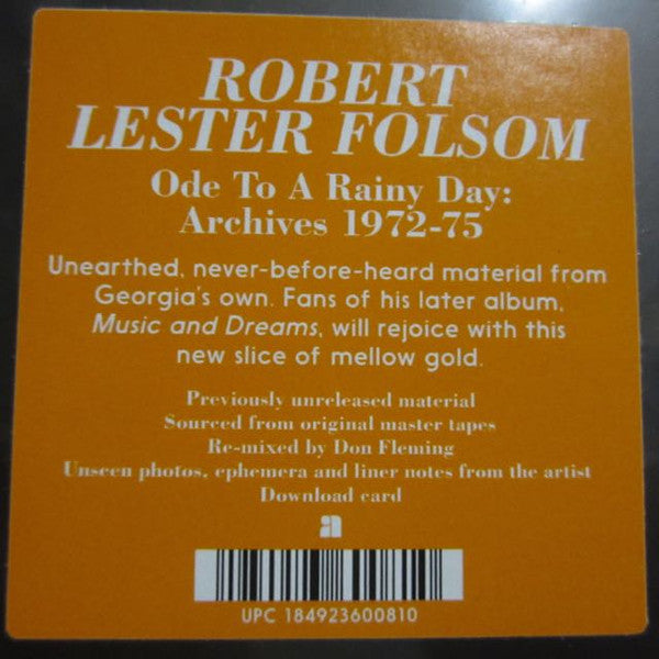 Ode To A Rainy Day: Archives 1972-1975 | Mint (M) Get Cheap Vinyl