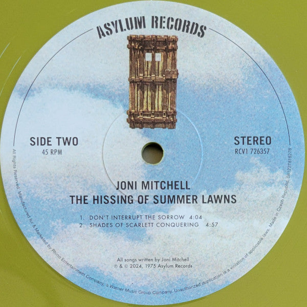 The Hissing Of Summer Lawns (VMP | GREEN VINYL) | Mint (M) Mint (M) Get Cheap Vinyl