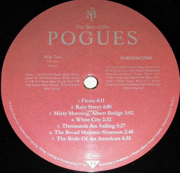 The Best Of The Pogues (VINYL)*CREASED* | Mint (M) Excellent (EX) Get Cheap Vinyl