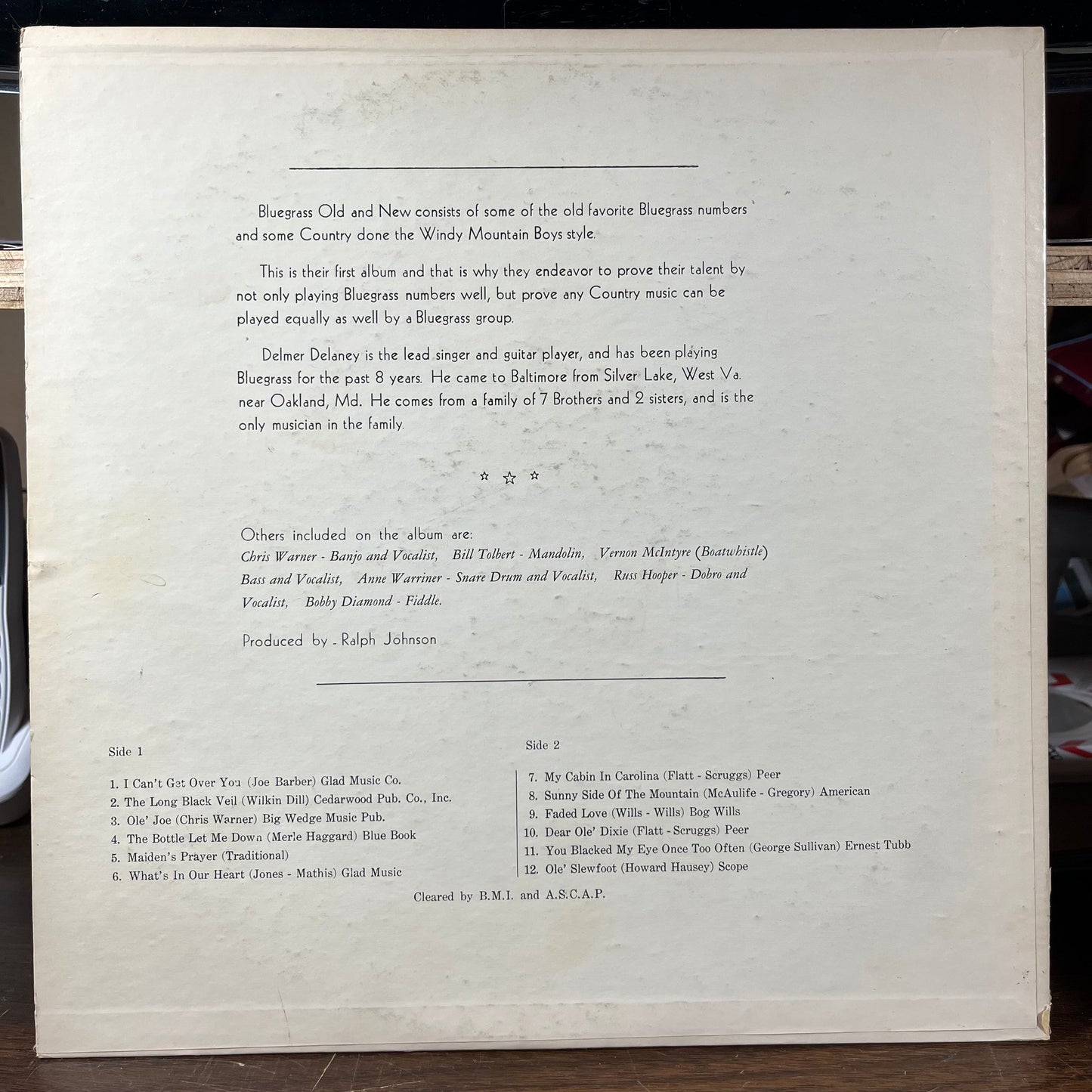 Bluegrass Old And New *SIGNED BY BILL TOLBERT* | Excellent+ (EX+) Excellent (EX) Get Cheap Vinyl