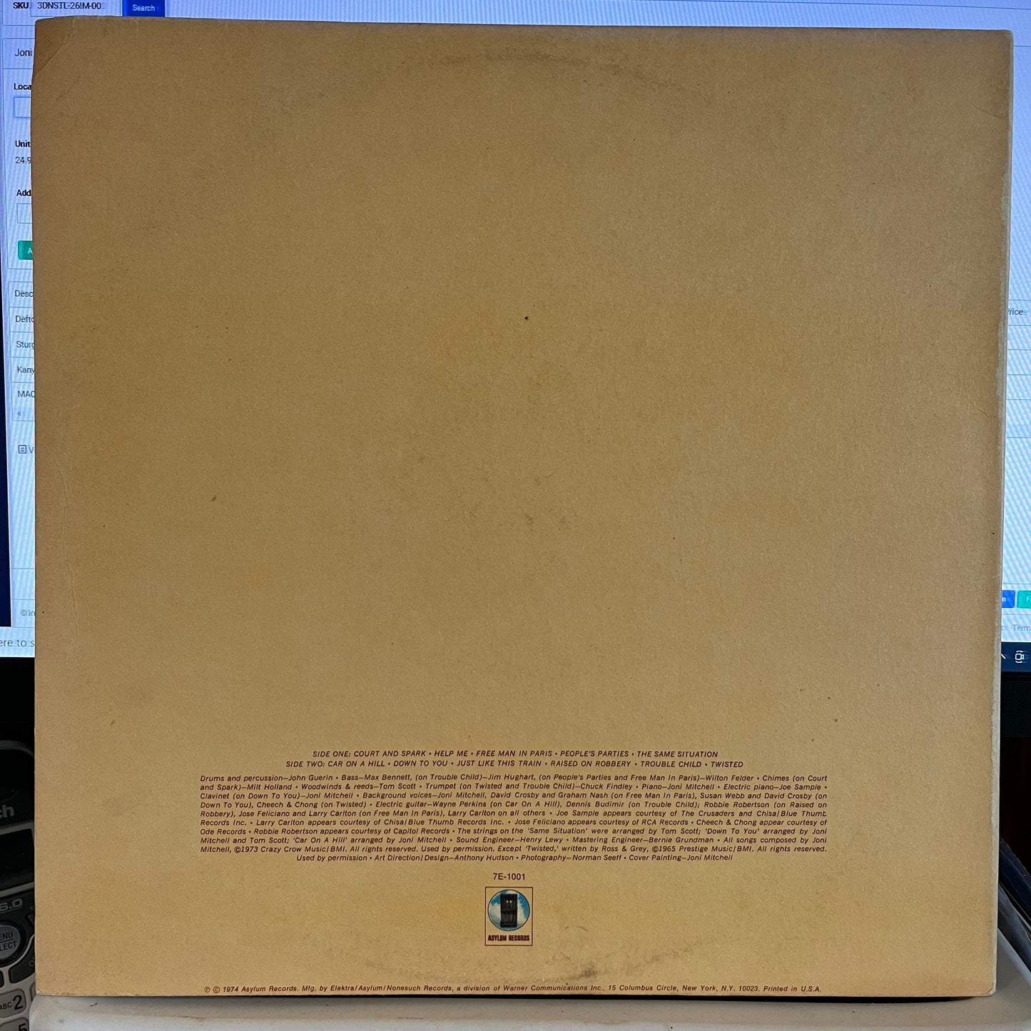 Court And Spark | Excellent (EX) Very Good Plus (VG+) Get Cheap Vinyl