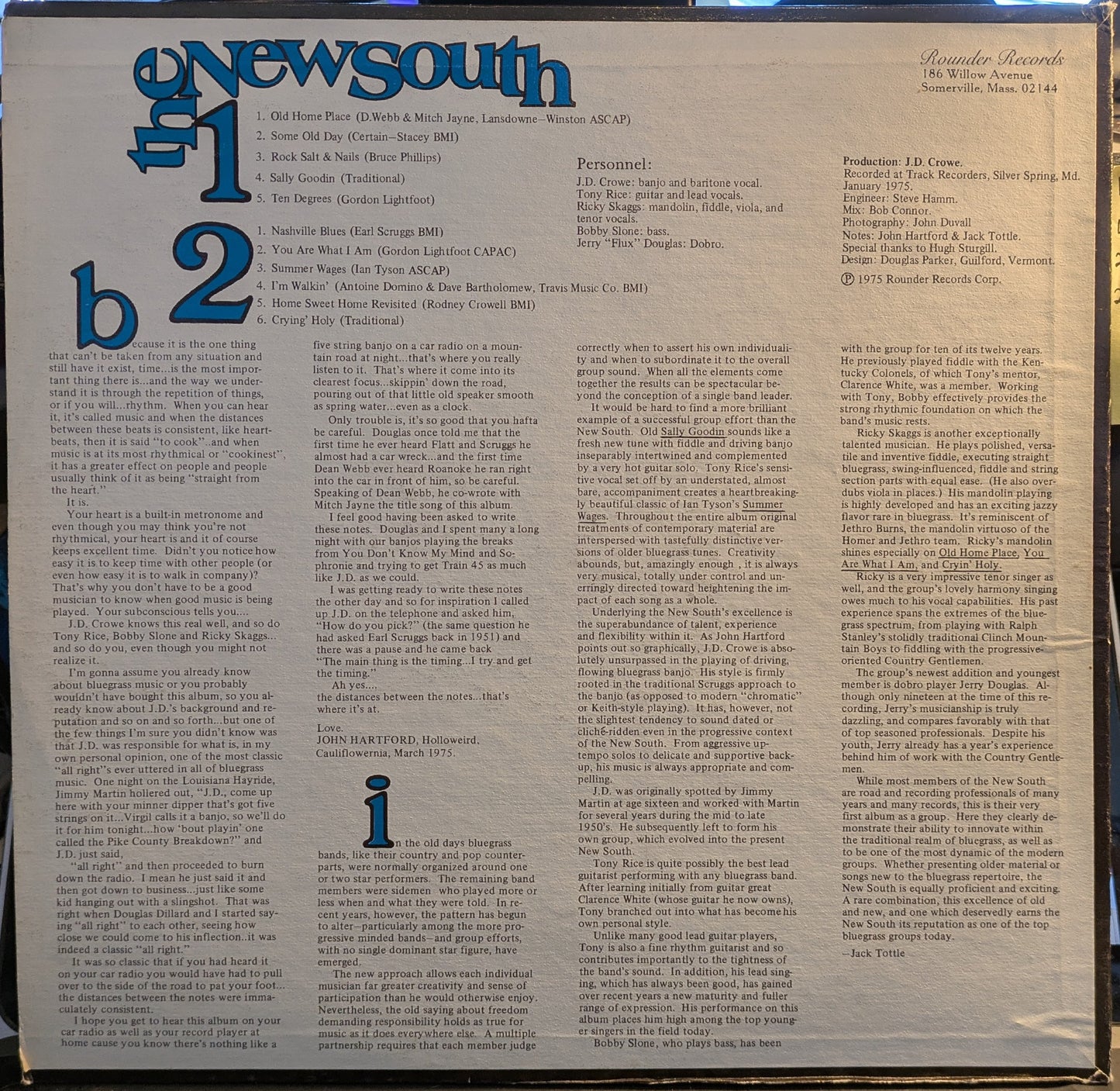 The New South (VINYL) | Excellent (EX) Very Good Plus (VG+) Get Cheap Vinyl