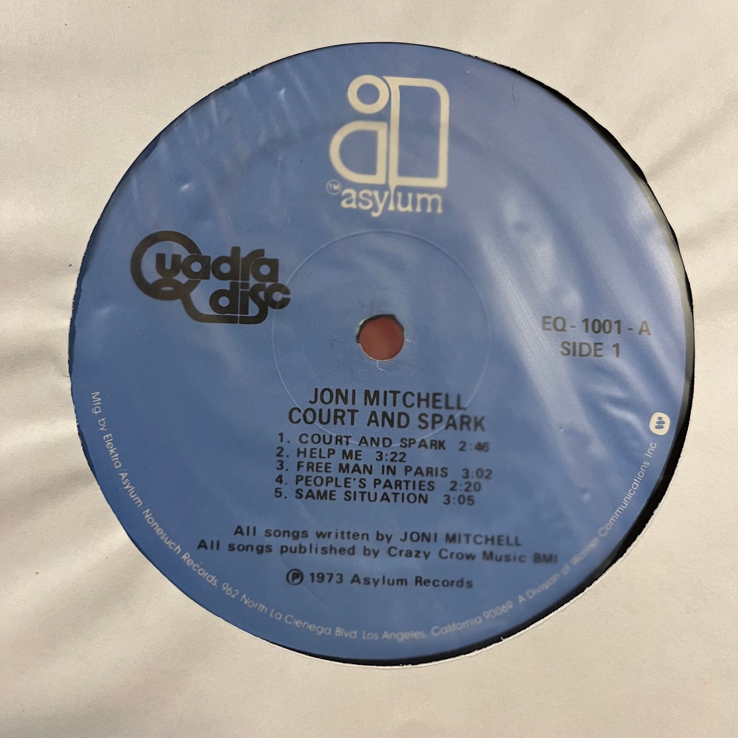 Court And Spark *QUADRAPHONIC* | Near Mint (NM) Excellent (EX) Get Cheap Vinyl