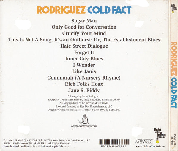 Cold Fact (CD) | Near Mint (NM or M-) Near Mint (NM or M-) Get Cheap Vinyl