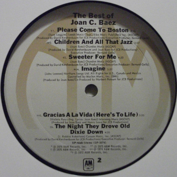 The Best Of Joan C. Baez (VINYL) | Near Mint (NM) Excellent (EX) Get Cheap Vinyl