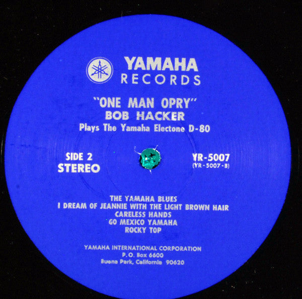 "One Man Opry" Bob Hacker Plays The Yamaha Electone D-80 (VINYL) | Near Mint (NM) Excellent (EX) Get Cheap Vinyl