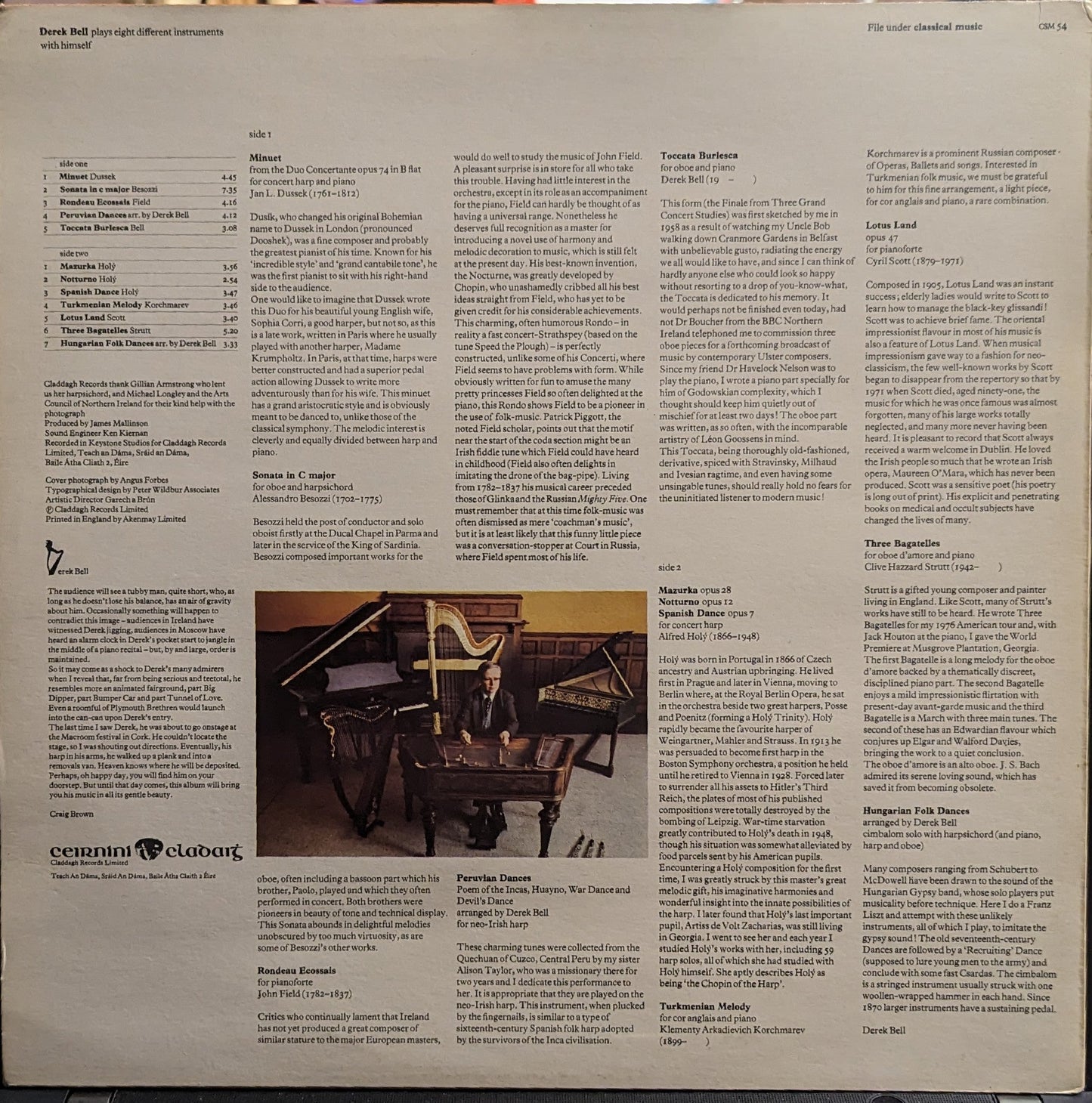 Derek Bell Plays With Himself | Near Mint (NM) Near Mint (NM) Get Cheap Vinyl