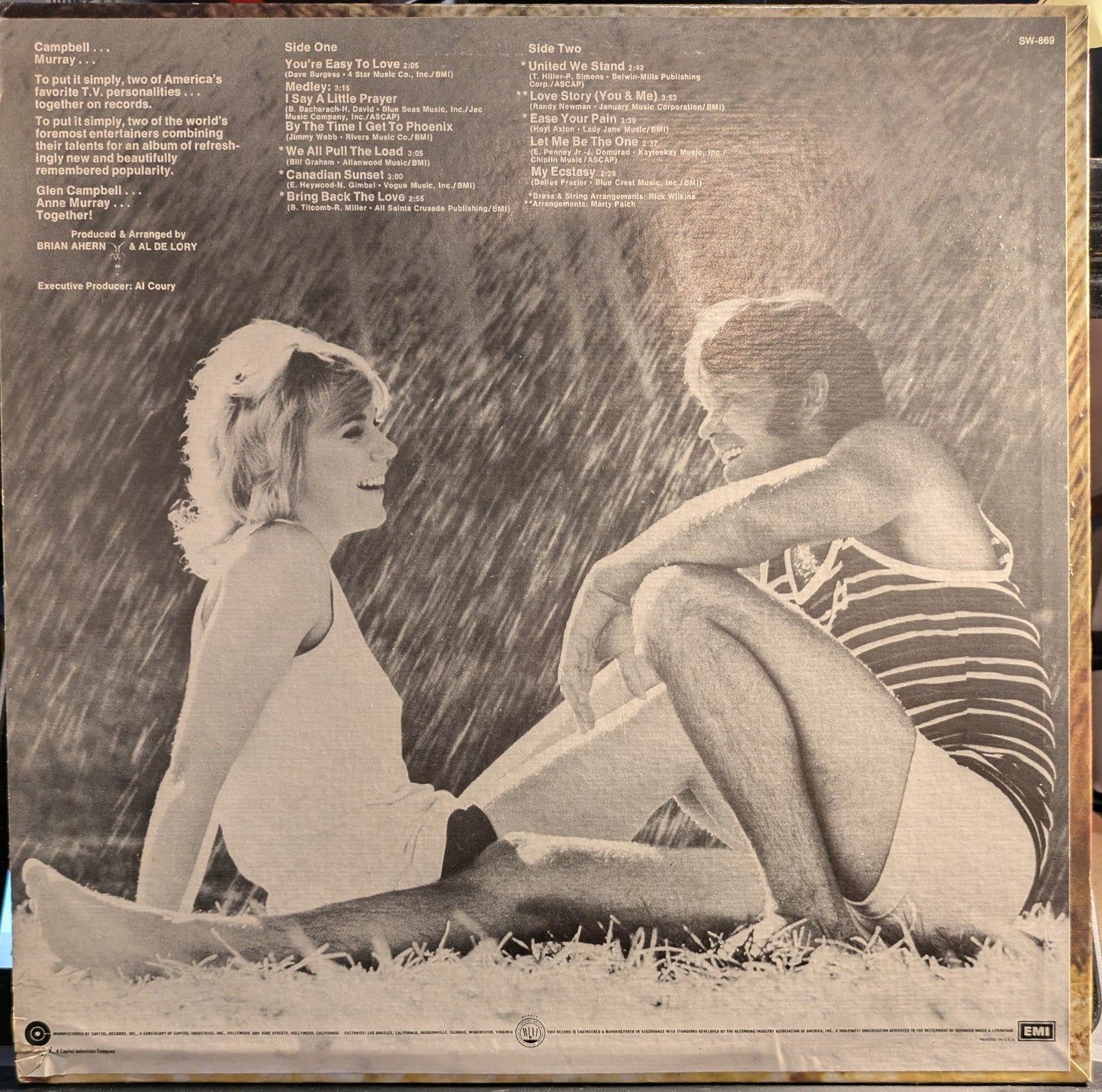 Anne Murray / Glen Campbell | Very Good Plus (VG+) Excellent+ (EX+) Get Cheap Vinyl